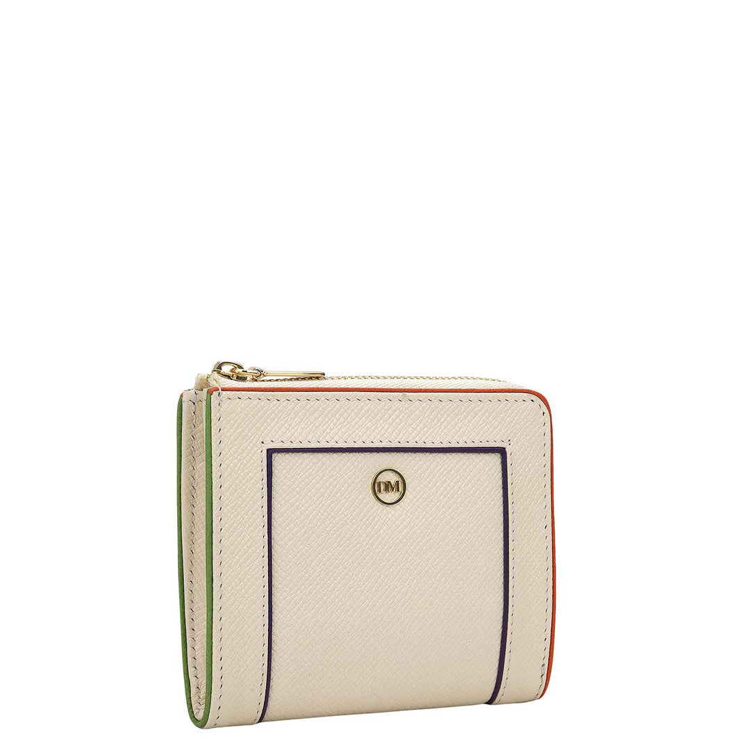 6 Slots Leather Card Case - Marshmallow