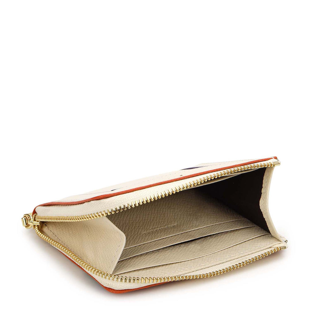 6 Slots Leather Card Case - Marshmallow
