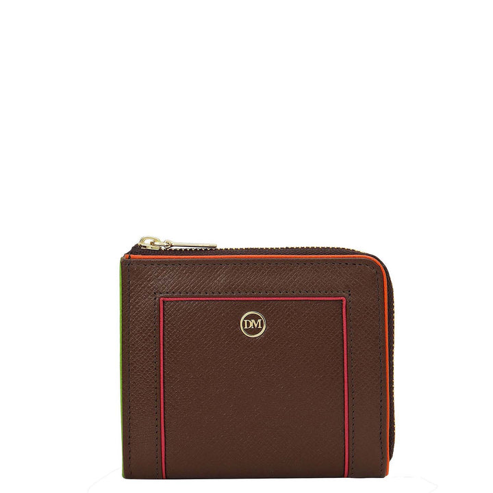 6 Slots Leather Card Case - Walnut