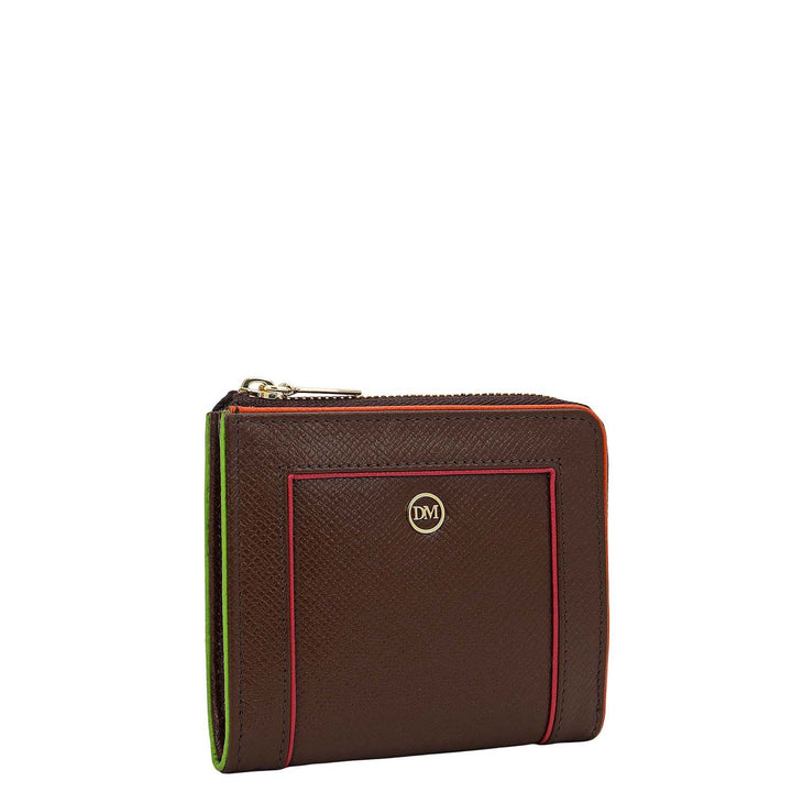 6 Slots Leather Card Case - Walnut