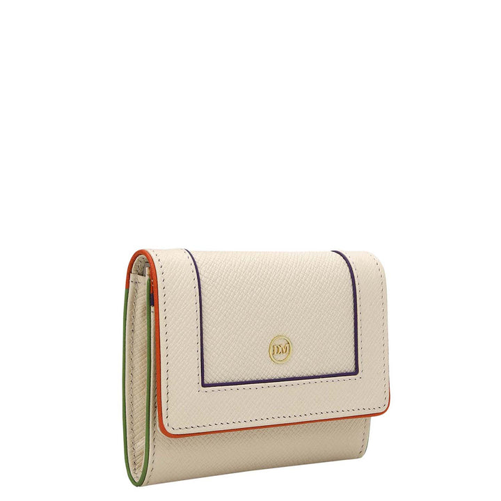 3 Slots Leather Card Case - Marshmallow
