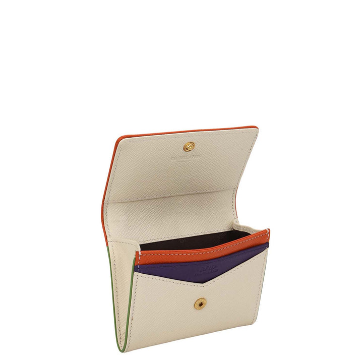 3 Slots Leather Card Case - Marshmallow