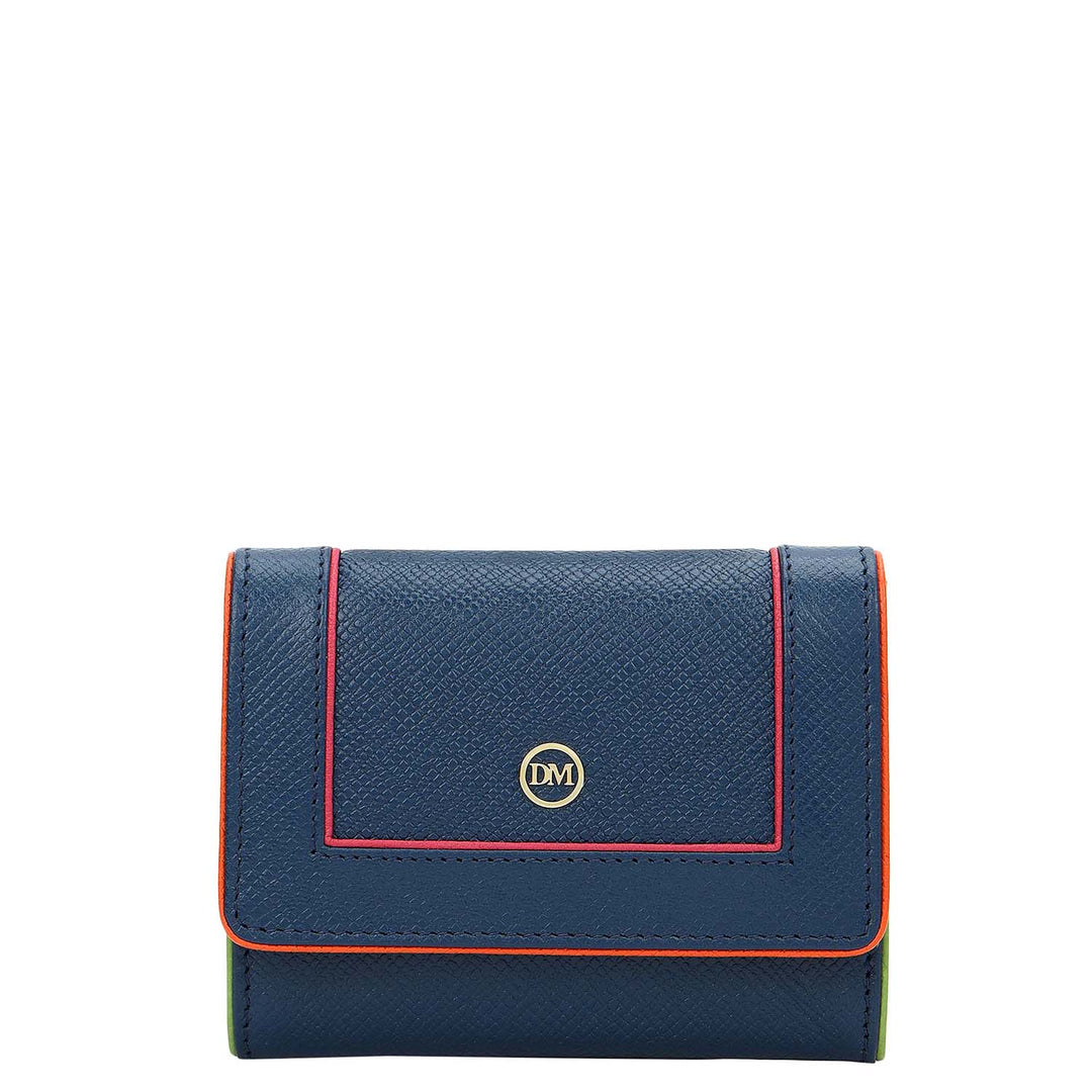 3 Slots Leather Card Case - Twilight