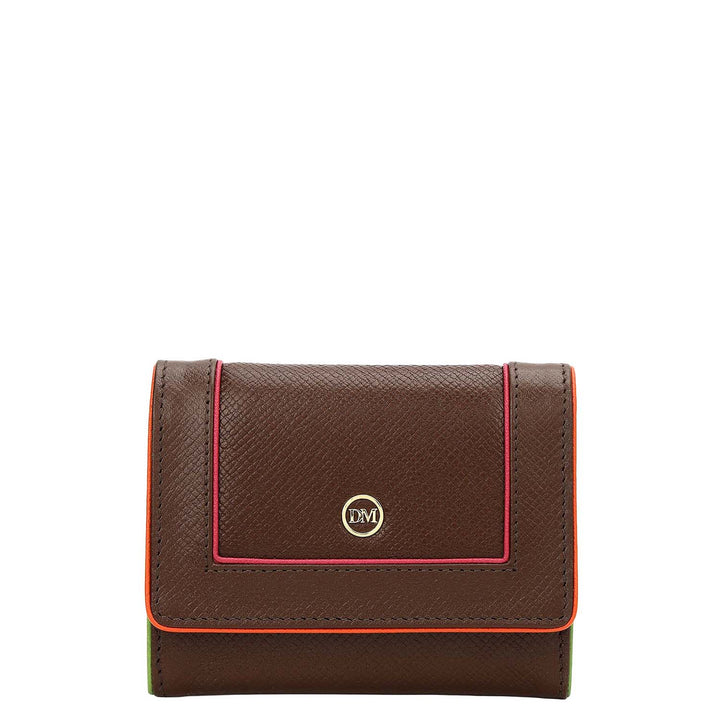 3 Slots Leather Card Case - Walnut
