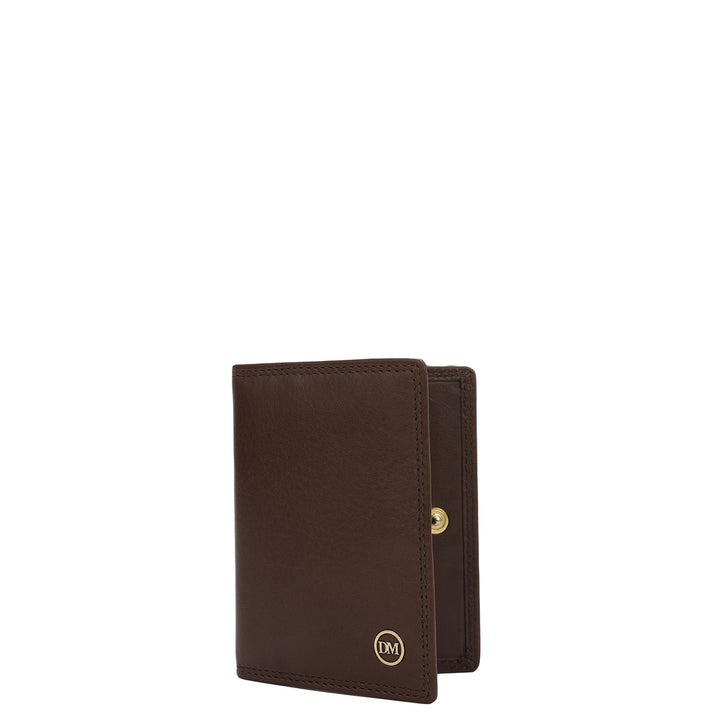 11 Slots Leather Card Case - Brown