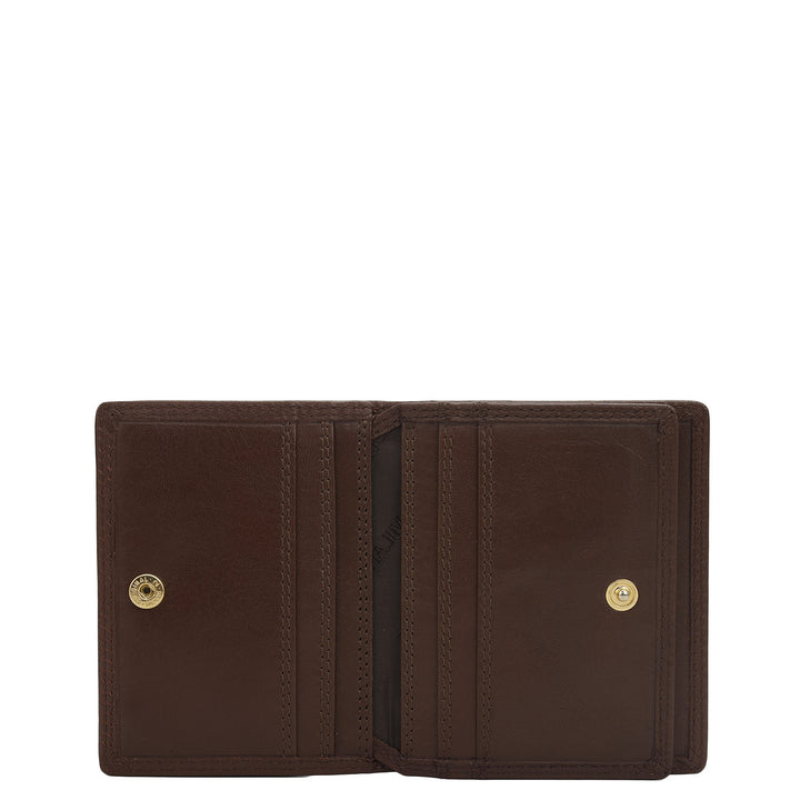 11 Slots Leather Card Case - Brown