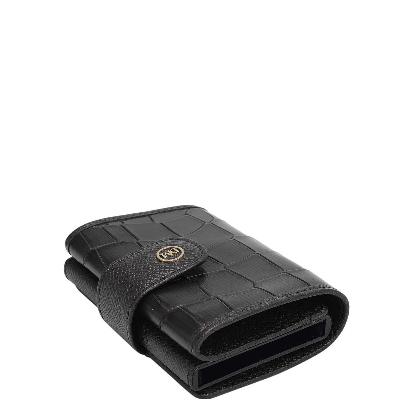 Multi Slot Leather Card Case - Black
