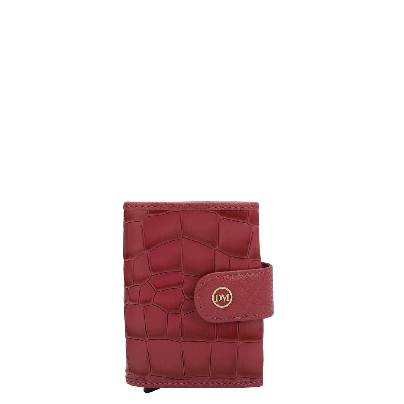 Multi Slot Leather Card Case - Plumberry