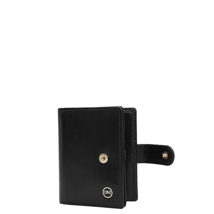 10 Slots Leather Card Case - Black