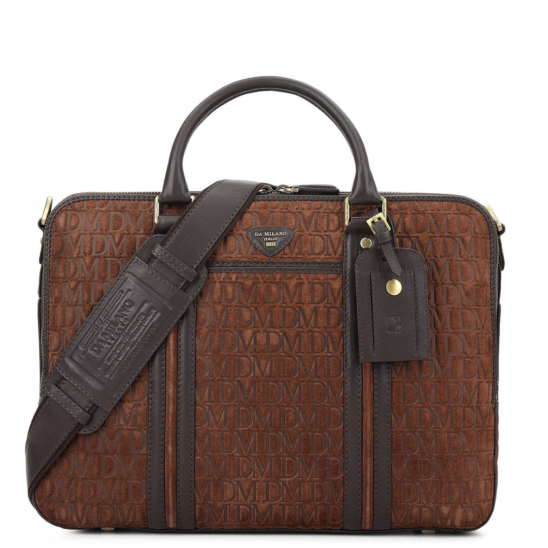 Monogram Laptop Bag (M) - Brown