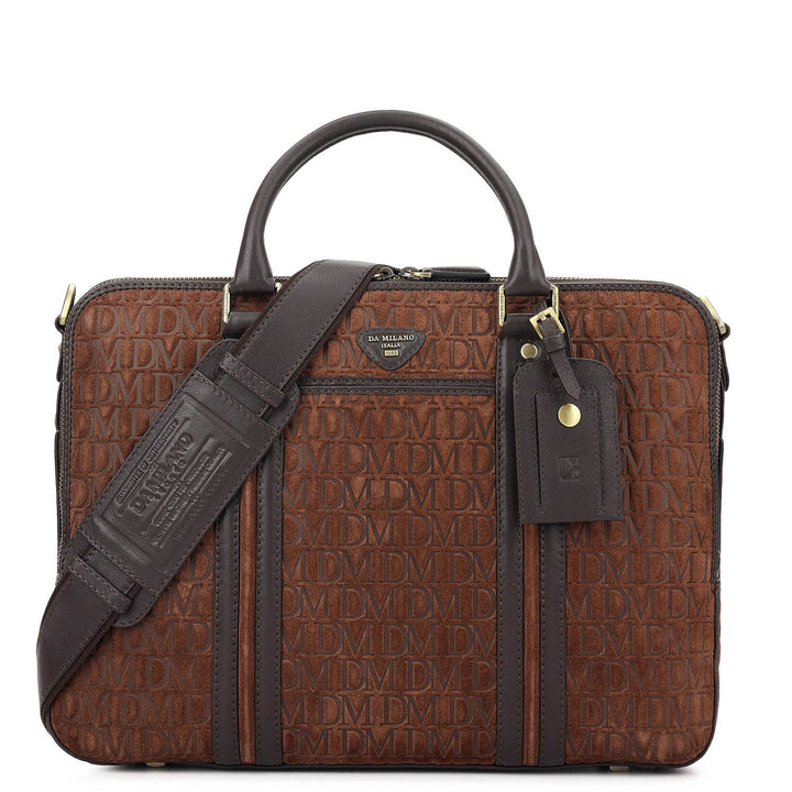 Monogram Laptop Bag (M) - Brown