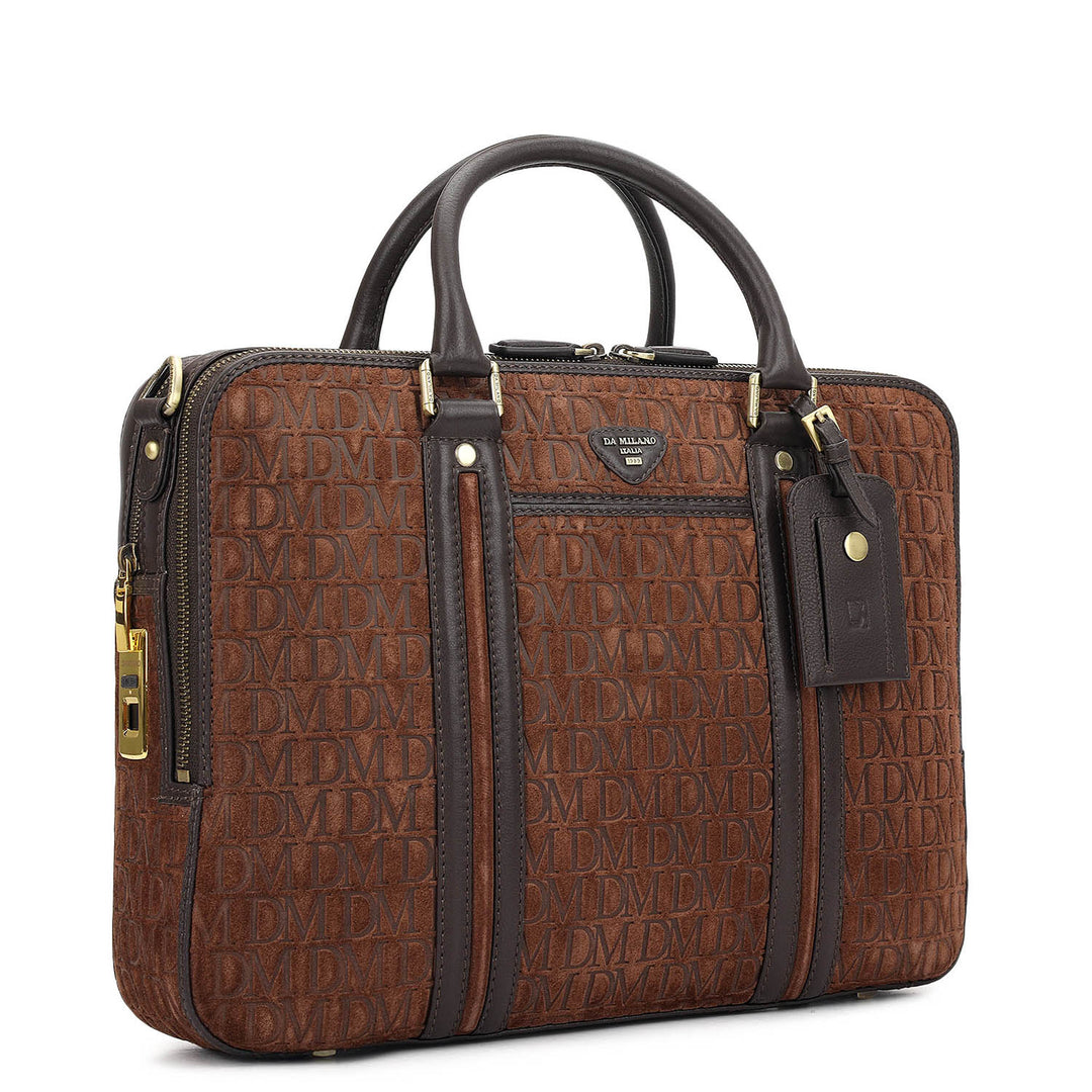 Monogram Laptop Bag (M) - Brown