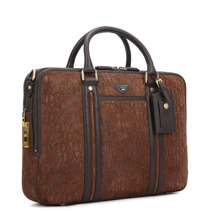 Monogram Laptop Bag (M) - Brown