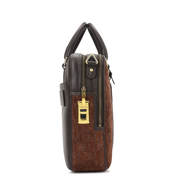 Monogram Laptop Bag (M) - Brown