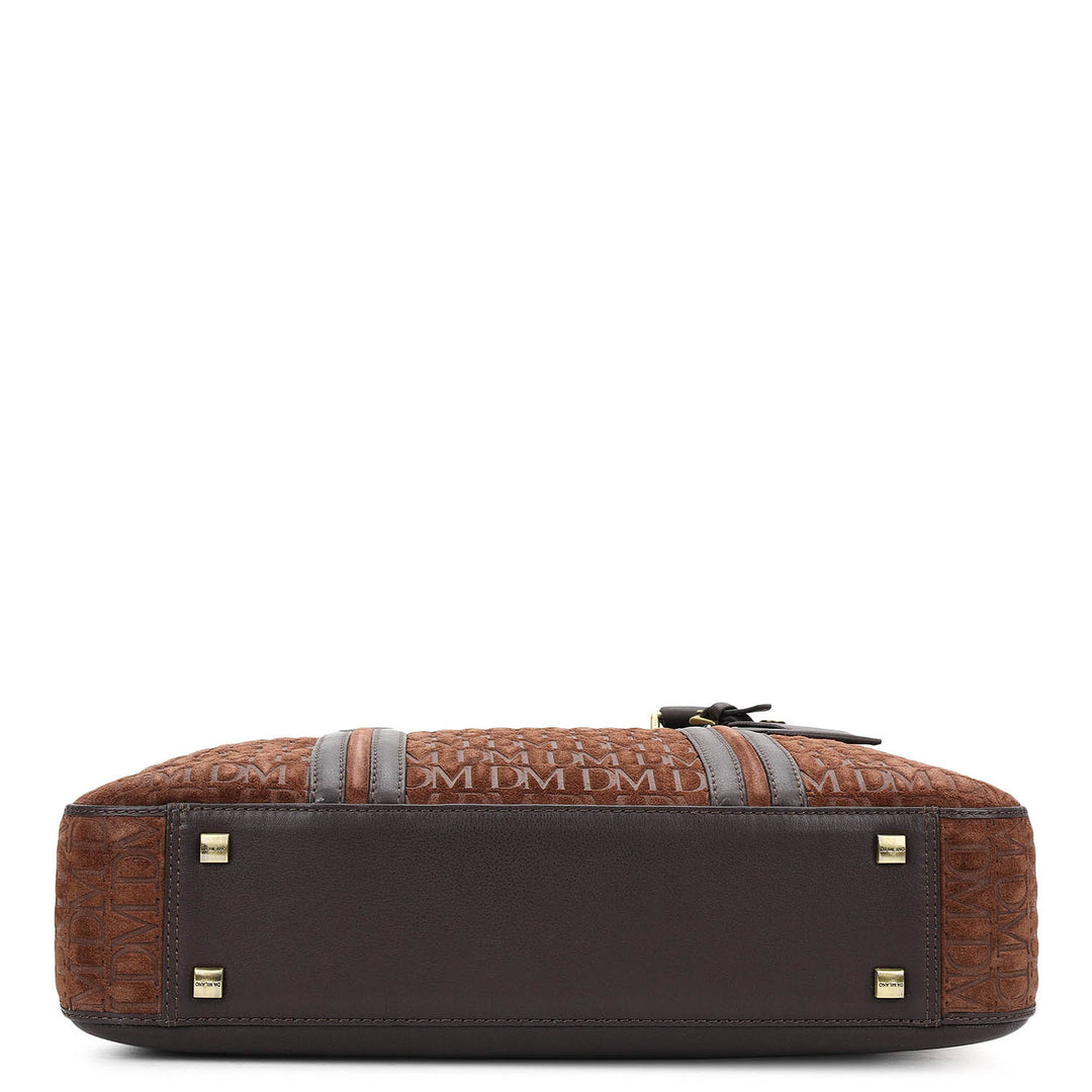 Monogram Laptop Bag (M) - Brown