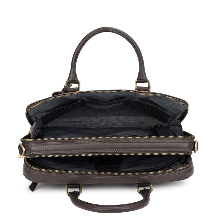 Monogram Laptop Bag (M) - Brown