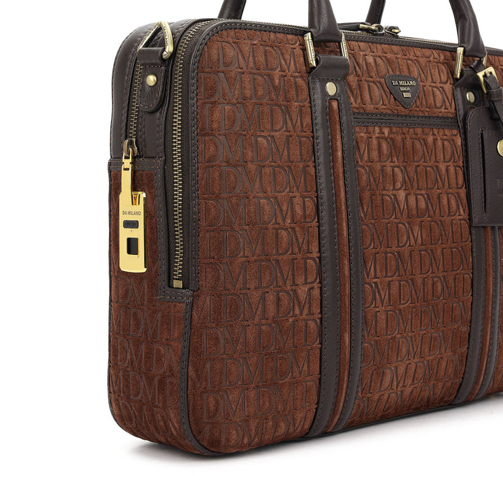 Monogram Laptop Bag (M) - Brown