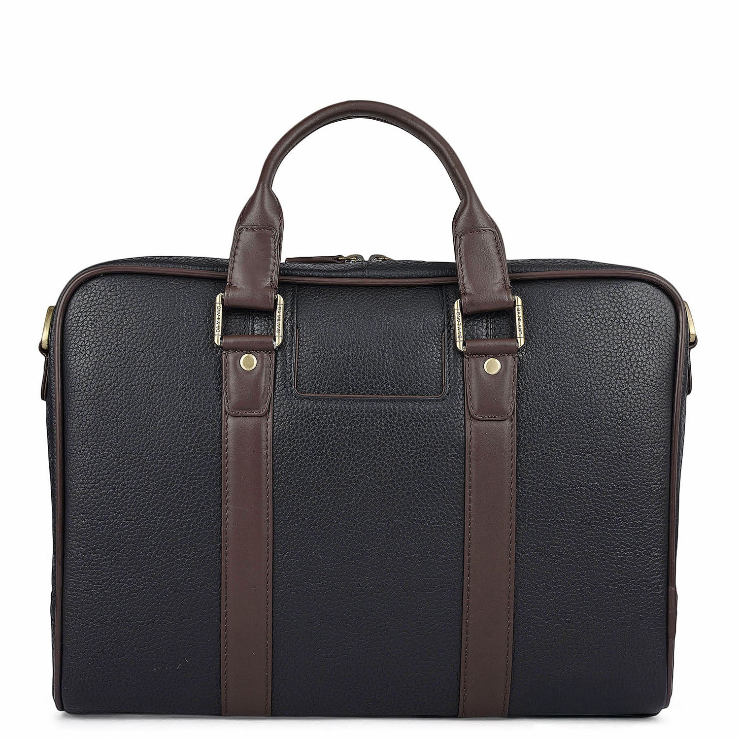 Wax Leather Laptop Bag - Black – Da Milano