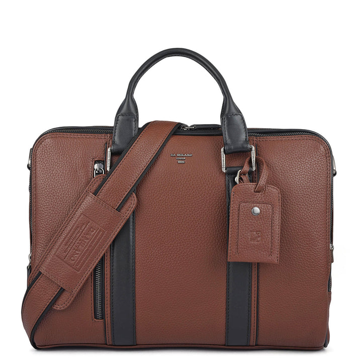 Wax Leather Laptop Bag - Espresso