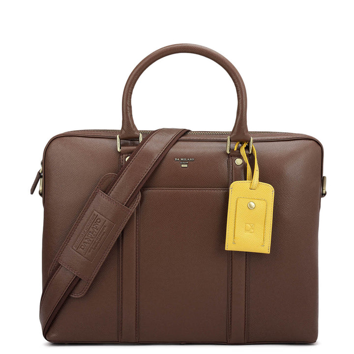 Franzy Leather Laptop Bag - Date