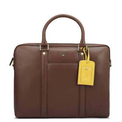 Franzy Leather Laptop Bag - Date