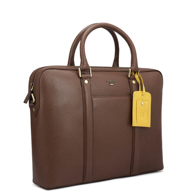 Franzy Leather Laptop Bag - Date