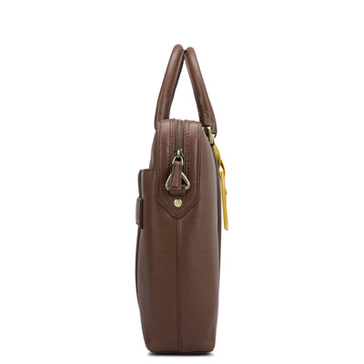 Franzy Leather Laptop Bag - Date