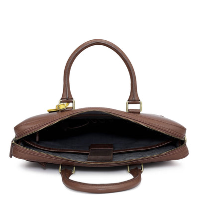 Franzy Leather Laptop Bag - Date