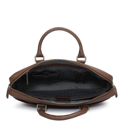 Croco Franzy Leather Laptop Bag - Date