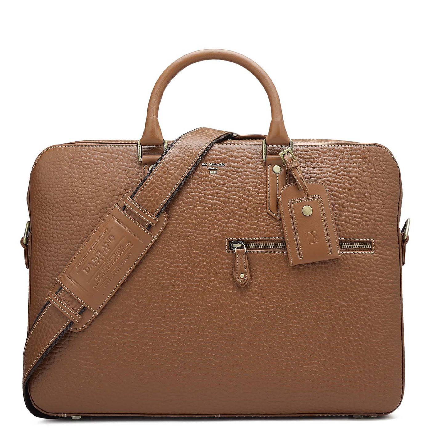 Bub Leather Laptop Bag - Cognac