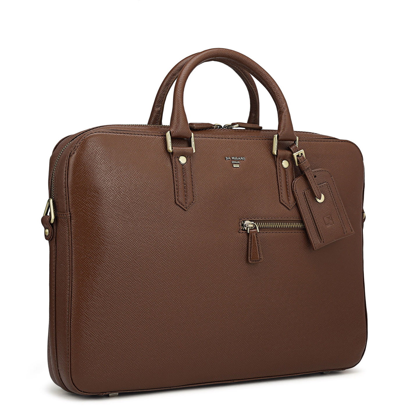 Franzy Leather Laptop Bag - Date