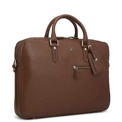 Franzy Leather Laptop Bag - Date