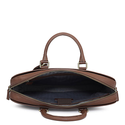 Franzy Leather Laptop Bag - Date