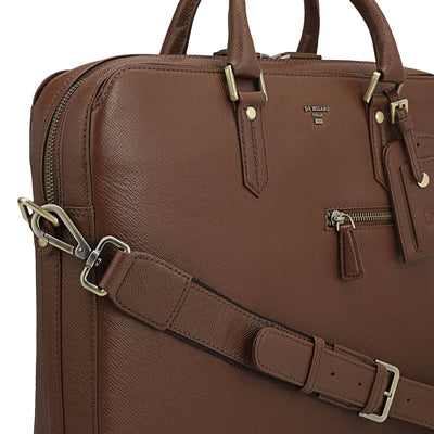 Franzy Leather Laptop Bag - Date