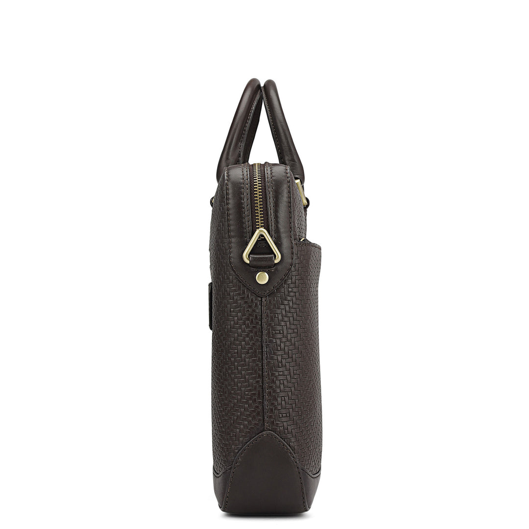 Imprint Laptop Bag (S) - Brown