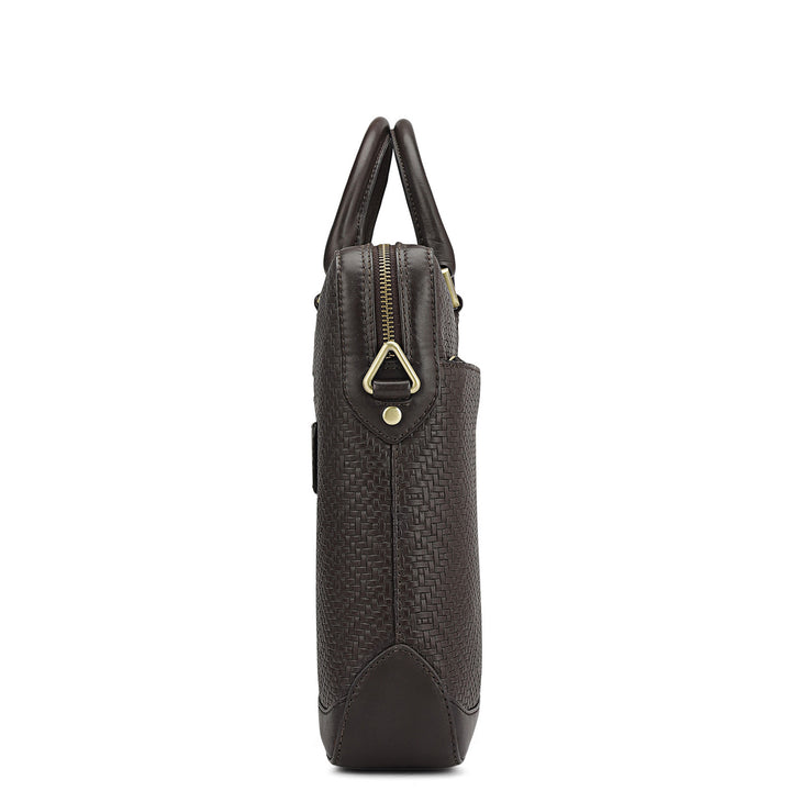 Imprint Laptop Bag (S) - Brown