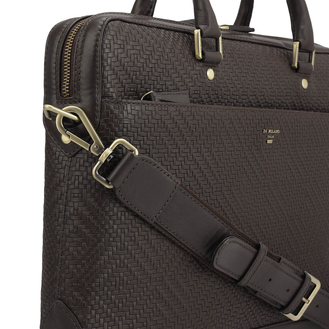 Imprint Laptop Bag (S) - Brown