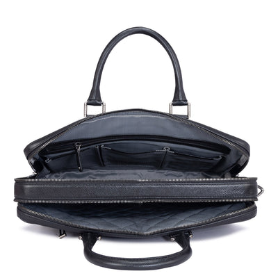 Black Croco Leather Computer Bag - Upto 14"