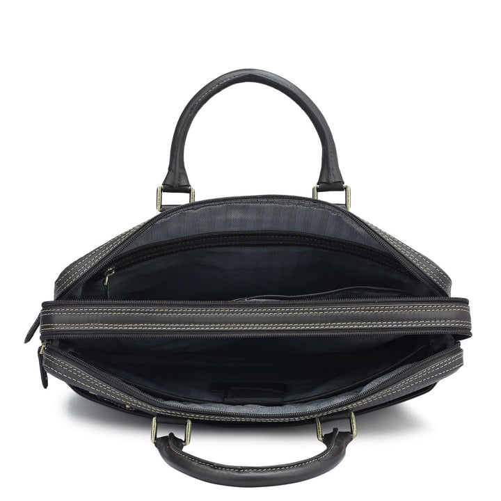Bub Leather Laptop Bag - Brown