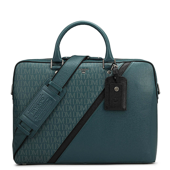 Monogram Franzy Leather Laptop Bag - Octane