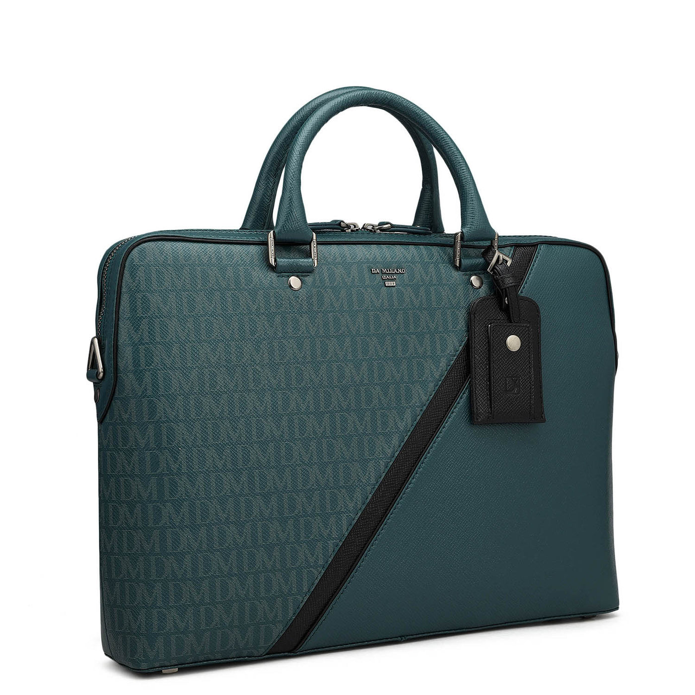 Monogram Franzy Leather Laptop Bag - Octane