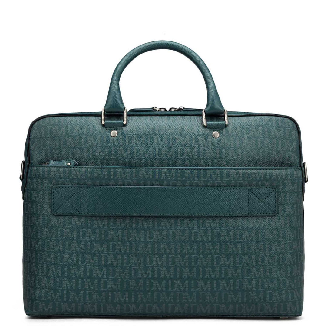 Monogram Franzy Leather Laptop Bag - Octane