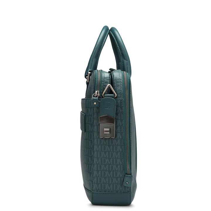 Monogram Franzy Leather Laptop Bag - Octane