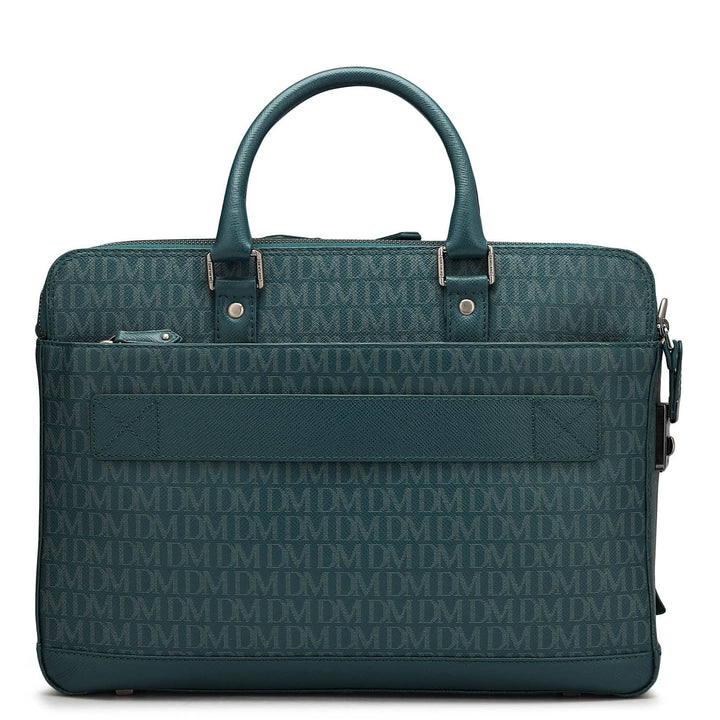 Monogram Franzy Leather Laptop Bag - Octane