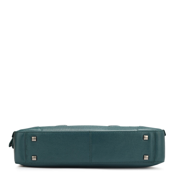 Monogram Franzy Leather Laptop Bag - Octane