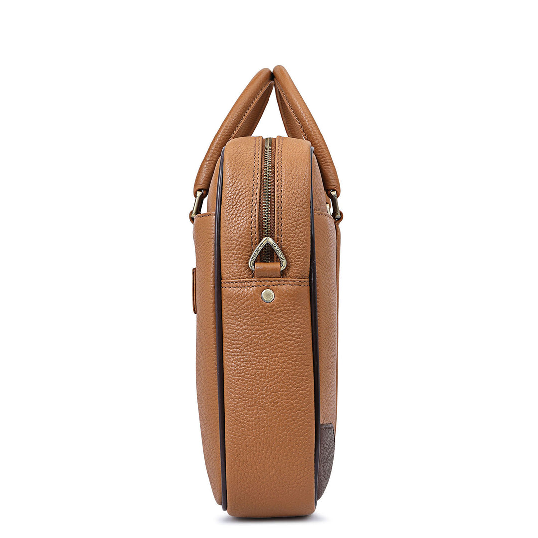 Classic Laptop Bag (S) - Caramel