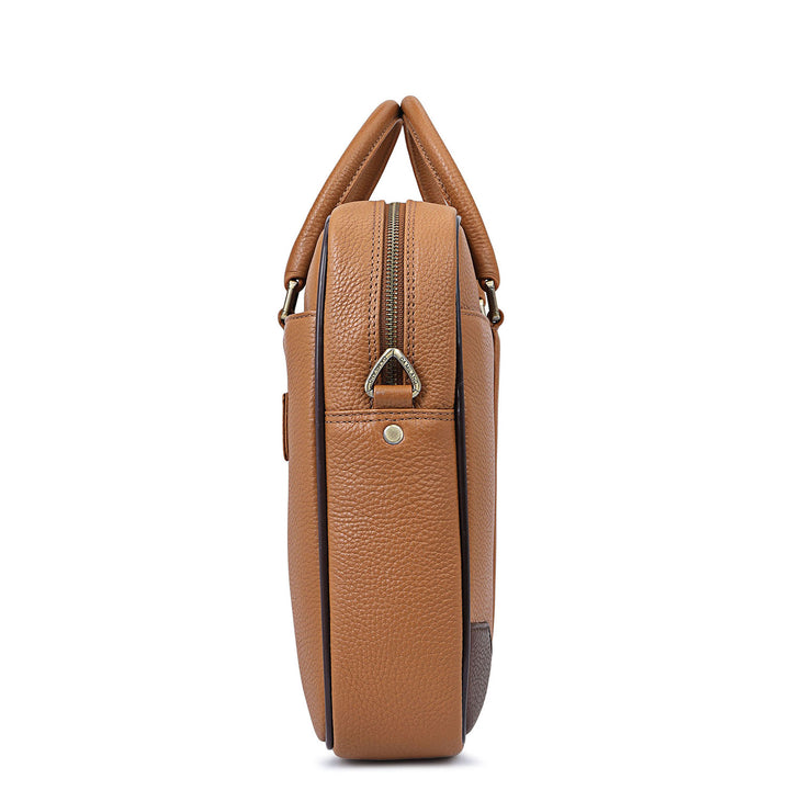 Classic Laptop Bag (S) - Caramel