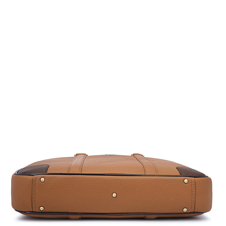 Classic Laptop Bag (S) - Caramel
