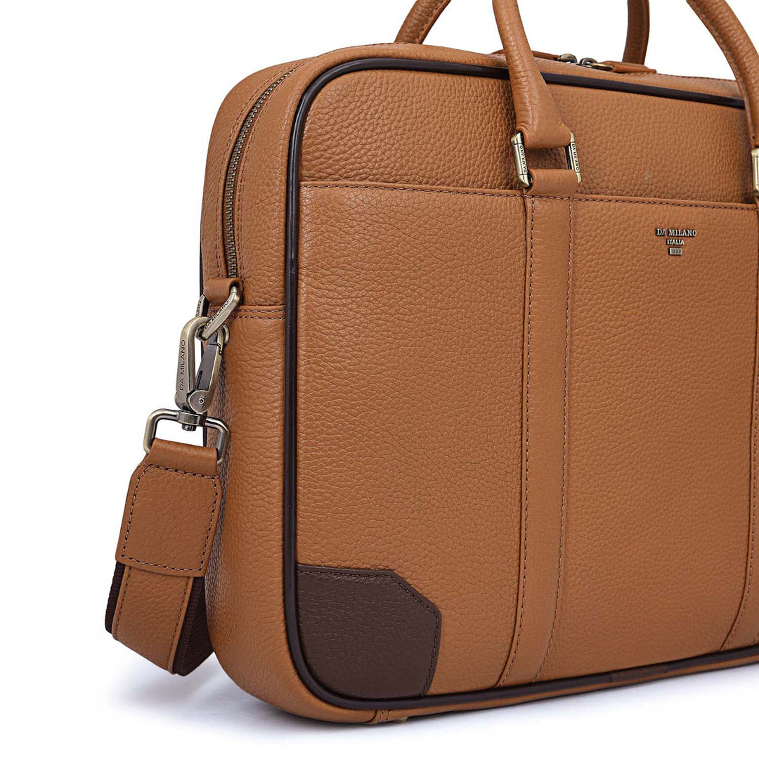 Classic Laptop Bag (S) - Caramel
