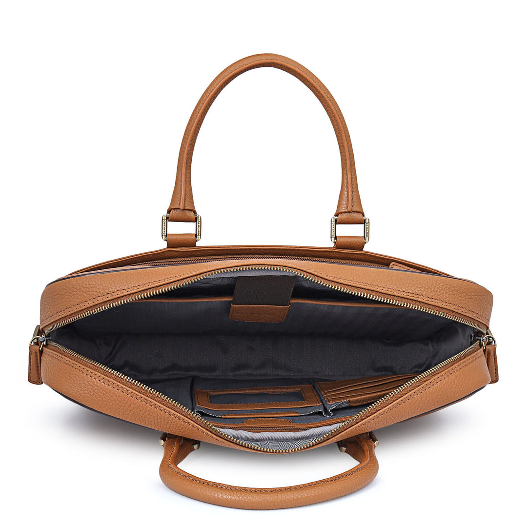 Classic Laptop Bag (S) - Caramel